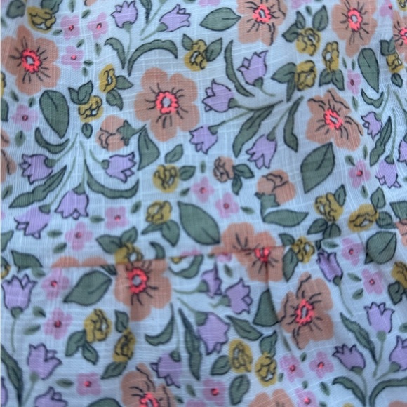 Cat & Jack Floral Kids Dress in Pink and Green Size 6/7 - Picture 9 of 11